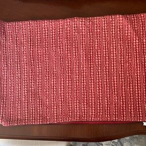 Pottery Barn stonewashed red 16” x 26” pillow cover